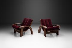 Pair of Post Modern Adjustable Lounge Chairs Europe 1980s - 4561676