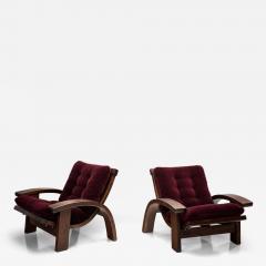 Pair of Post Modern Adjustable Lounge Chairs Europe 1980s - 4561866