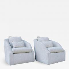 Pair of Post Modern Armchairs with a Swivel Base USA 1990s - 3610637