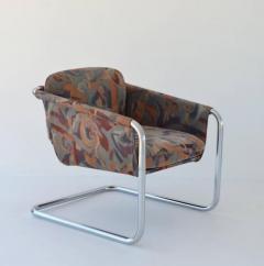 Pair of Postmodern Cantilevered Sling Form Lounge Chairs - 762866