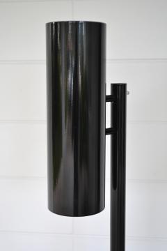 Pair of Postmodern Tubular Metal Torchiere Floor Lamps - 1815411