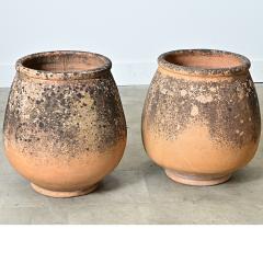 Pair of Provincial 19th Century Biot Terracotta Jars - 4798589
