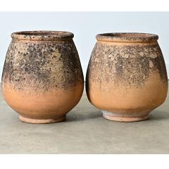 Pair of Provincial 19th Century Biot Terracotta Jars - 4798601
