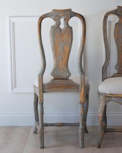 Pair of Provincial Rococo Chairs in Original Paint circa 1790 - 4791518