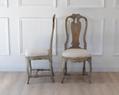 Pair of Provincial Rococo Chairs in Original Paint circa 1790 - 4791520