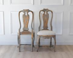 Pair of Provincial Rococo Chairs in Original Paint circa 1790 - 4791521