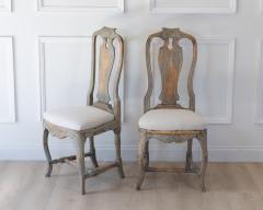 Pair of Provincial Rococo Chairs in Original Paint circa 1790 - 4791531