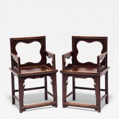 Pair of Quatrefoil Rose Chairs - 4288215