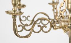 Pair of Queen Anne Style Brass Chandeliers - 2116959