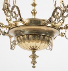 Pair of Queen Anne Style Brass Chandeliers - 2116962