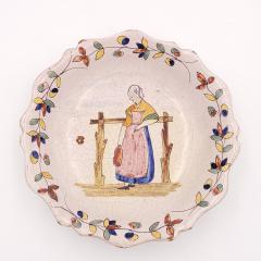 Pair of Quimper Plates France 19th century - 3811578