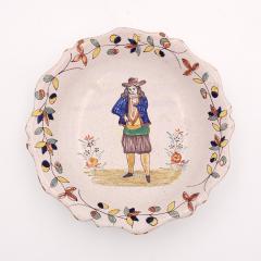 Pair of Quimper Plates France 19th century - 3811579