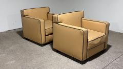 Pair of Ralph Lauren Style Leather Club Chairs C 2000  - 4616890