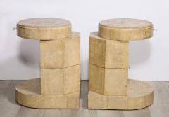 Pair of Rare French Art Deco Stingray Side Tables - 3013681