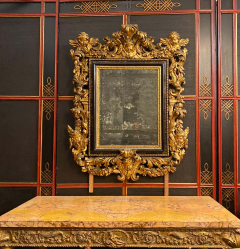 Pair of Rare Italian 17th Century Giltwood Baroque Mirrors 1680 - 1578791