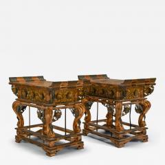 Pair of Rare Temple Stands - 3717263