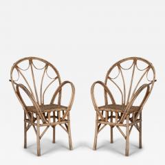 Pair of Rattan Armchairs - 4031130