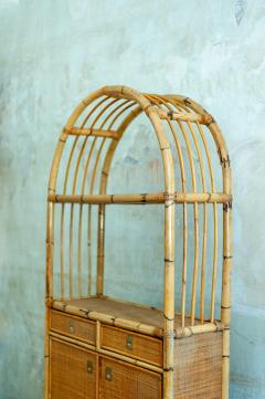 Pair of Rattan Bookshelf 1980s - 4365015