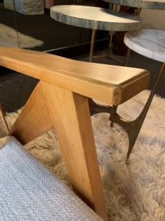 Pair of Reclining Armchairs in Beech France 1950s - 2738155