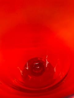 Pair of Red Italian Murano Urns - 2845476