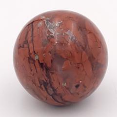 Pair of Red Jasper Matrix Spheres - 3356600