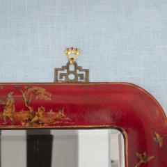 Pair of Red Lacquered Chinoiserie Mirrors - 1100013