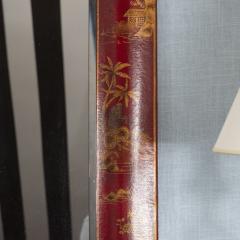 Pair of Red Lacquered Chinoiserie Mirrors - 1100014