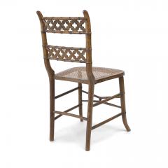 Pair of Regency Faux Bamboo Chairs - 1406371