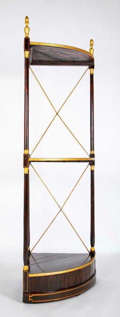 Pair of Regency Faux Rosewood Regency 3 Tier Etageres - 4581050