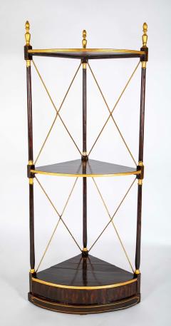Pair of Regency Faux Rosewood Regency 3 Tier Etageres - 4581051