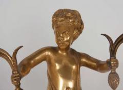 Pair of Regency Gilt Bronze Figural Candelabra by Matthew Boulton - 4128872