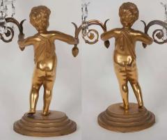Pair of Regency Gilt Bronze Figural Candelabra by Matthew Boulton - 4128915