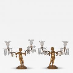 Pair of Regency Gilt Bronze Figural Candelabra by Matthew Boulton - 4130286