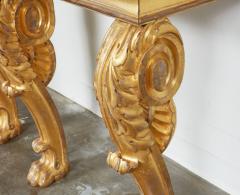 Pair of Regency Giltwood Lion Paw Console Tables - 4598650