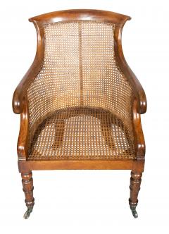 Pair of Regency Mahogany Caned Tub Chairs - 4524552