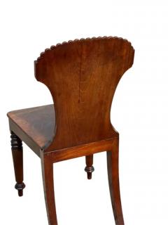 Pair of Regency Mahogany Hall Chairs - 3877958