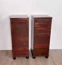 Pair of Regency Mahogany One Drawer Cabinet Pedestals England circa 1820 - 2716600