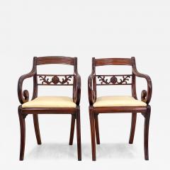Pair of Regency Period English Armchairs circa 1820 - 4727650