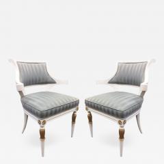 Pair of Regency Style Armchairs - 1156923