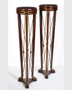 Pair of Regency Style Mahogany Pedestals by Grosfeld House - 1312437