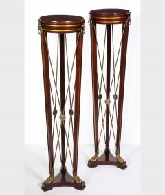 Pair of Regency Style Mahogany Pedestals by Grosfeld House - 1312443