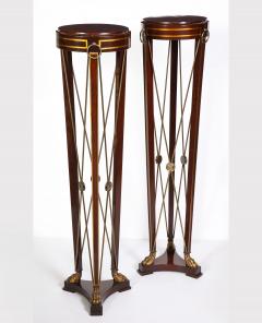 Pair of Regency Style Mahogany Pedestals by Grosfeld House - 1312446