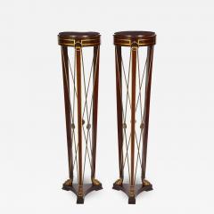 Pair of Regency Style Mahogany Pedestals by Grosfeld House - 1314115