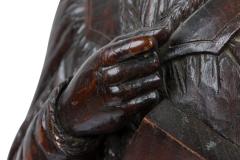 Pair of Renaissance Walnut Scholarly Figures - 4630415