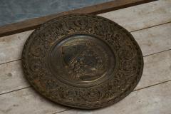 Pair of Repousses in Patinated Copper with Caesar and Vercingetorix 19th Century - 4394616