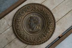 Pair of Repousses in Patinated Copper with Caesar and Vercingetorix 19th Century - 4394644