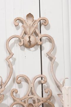 Pair of Reproduction European Painted Iron Sconces - 1827679