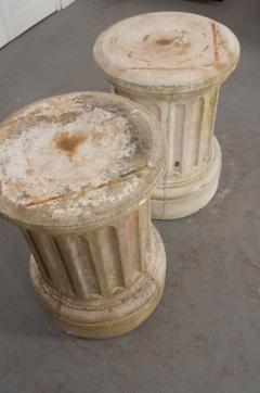 Pair of Reproduction Reconstituted Stone Pedestals - 1420931