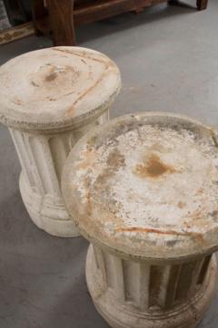 Pair of Reproduction Reconstituted Stone Pedestals - 1420932