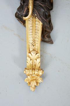 Pair of Rococo Bronze and Gilt Sconces - 3077977